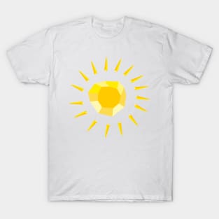 yellow diamond shaped sun vector T-Shirt